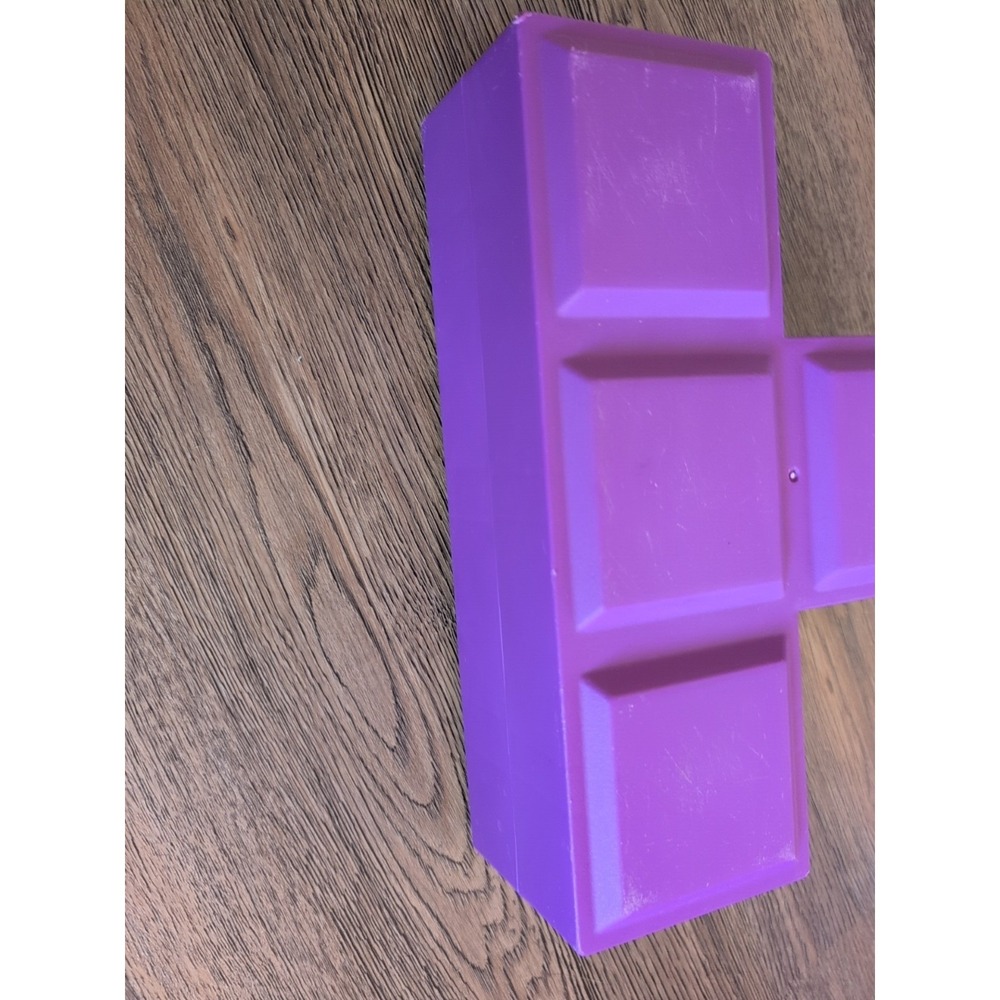 Tetris Tumble XL Game Replacement Purple T SHAPE BLOCK ONE block Tetromino - Picture 2 of 11